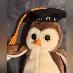 Ty Beanie baby Wise class of ‘98 dob May 31, 1997 with original tags HANDMADE